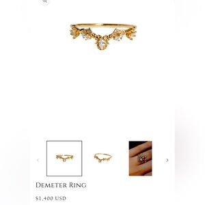 Sofia Zakia Demeter Ring - sz 3.75